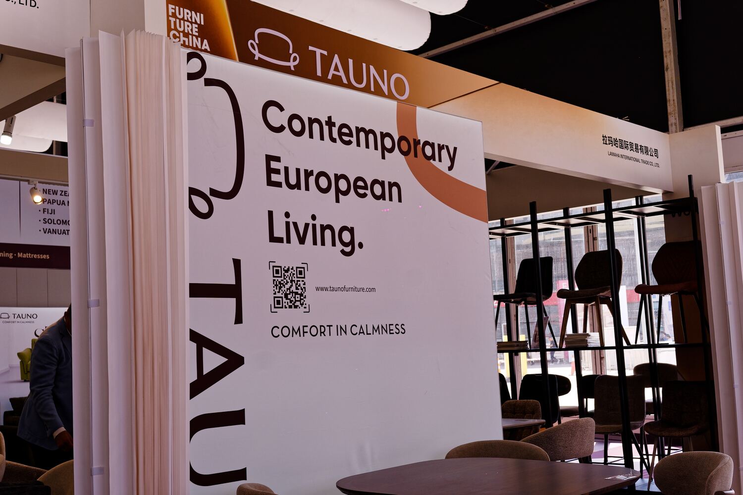 The stand in hall W6: Contemporary European Living.